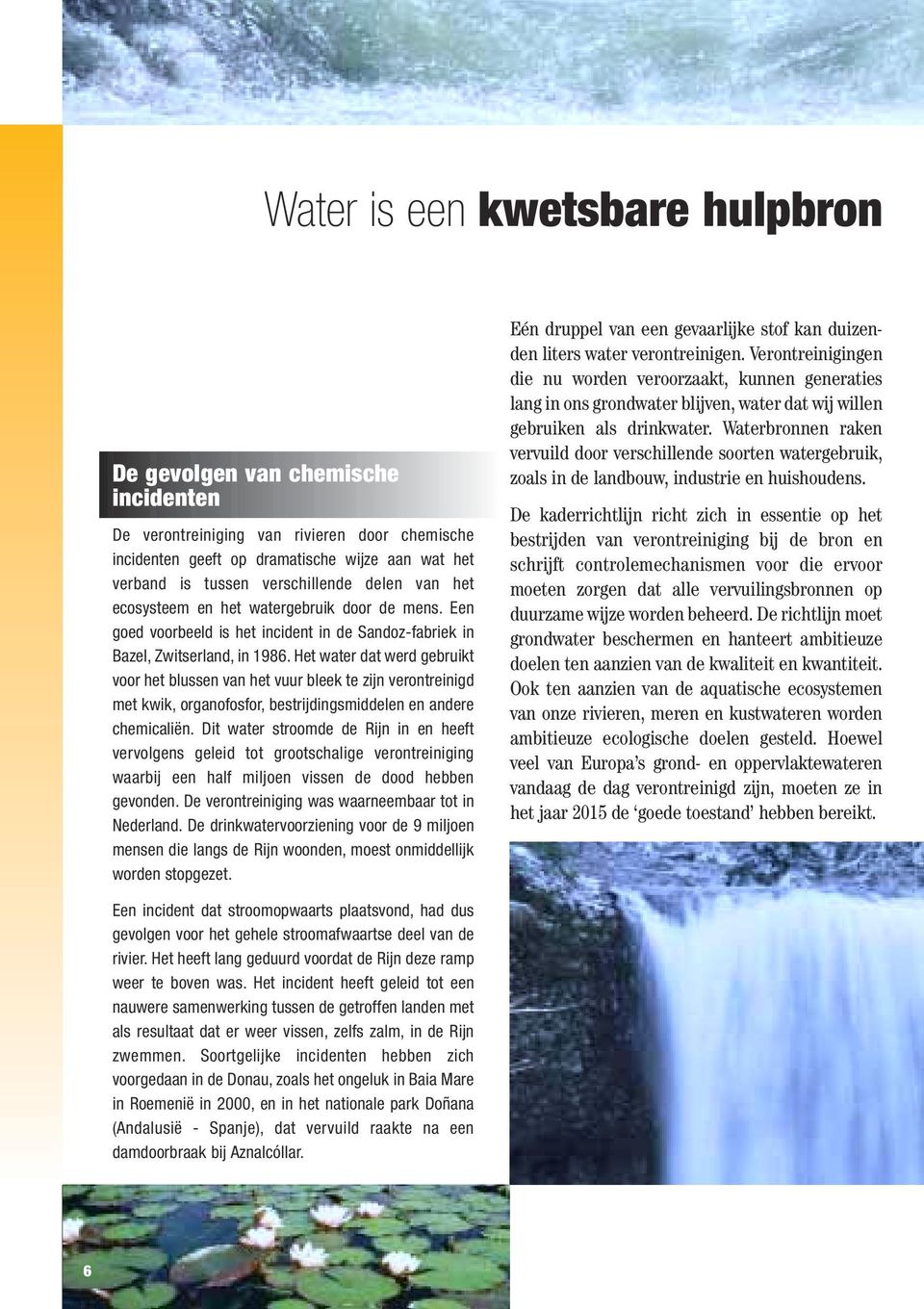 Het water dat werd gebruikt voor het blussen van het vuur bleek te zijn verontreinigd met kwik, organofosfor, bestrijdingsmiddelen en andere chemicaliën.