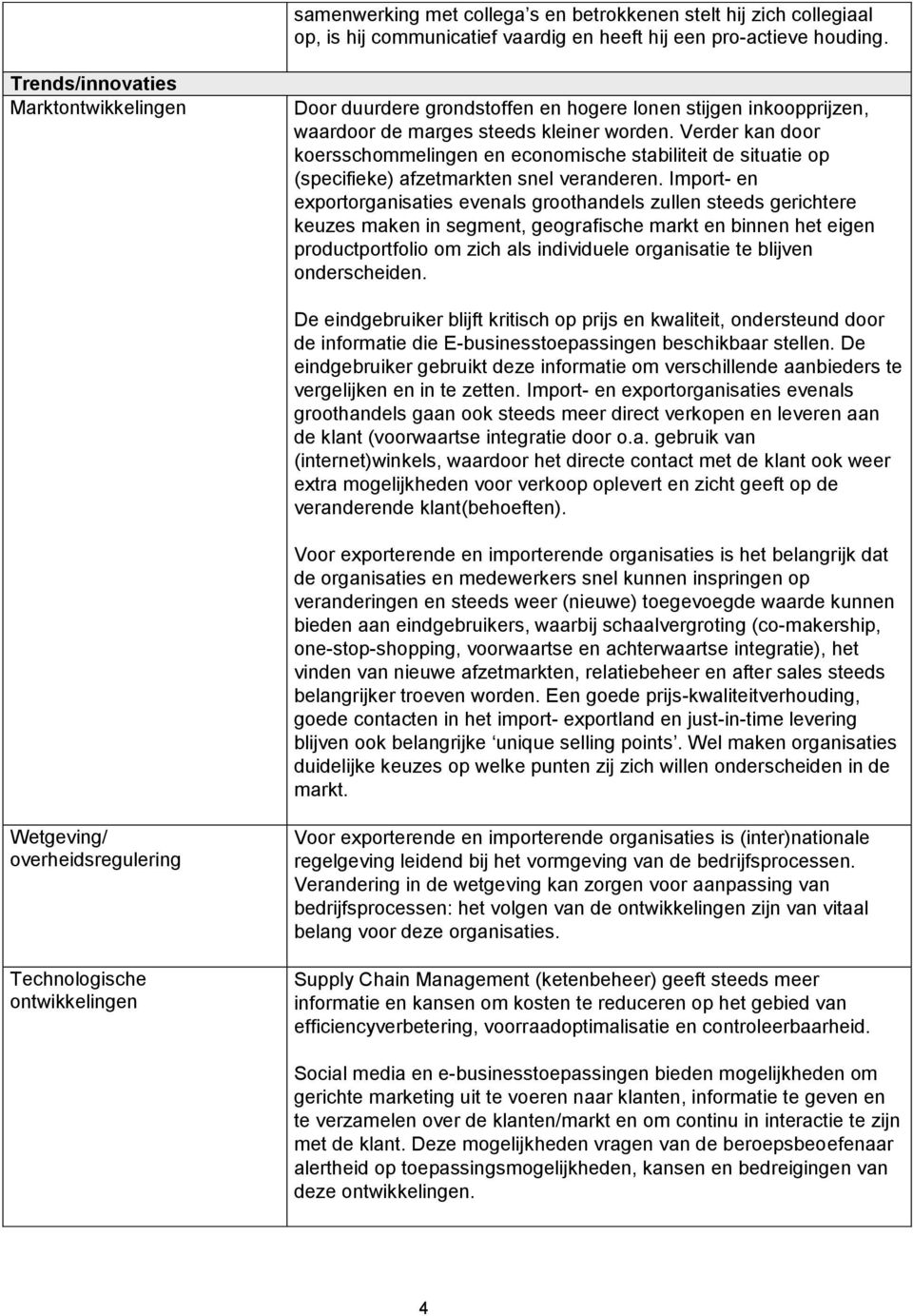 Verder kan door koersschommelingen en economische stabiliteit de situatie op (specifieke) afzetmarkten snel veranderen.