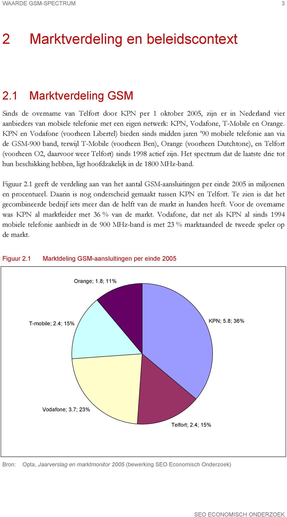 KPN en Vodafone (voorheen Libertel) bieden sinds midden jaren 90 mobiele telefonie aan via de GSM-900 band, terwijl T-Mobile (voorheen Ben), Orange (voorheen Dutchtone), en Telfort (voorheen O2,