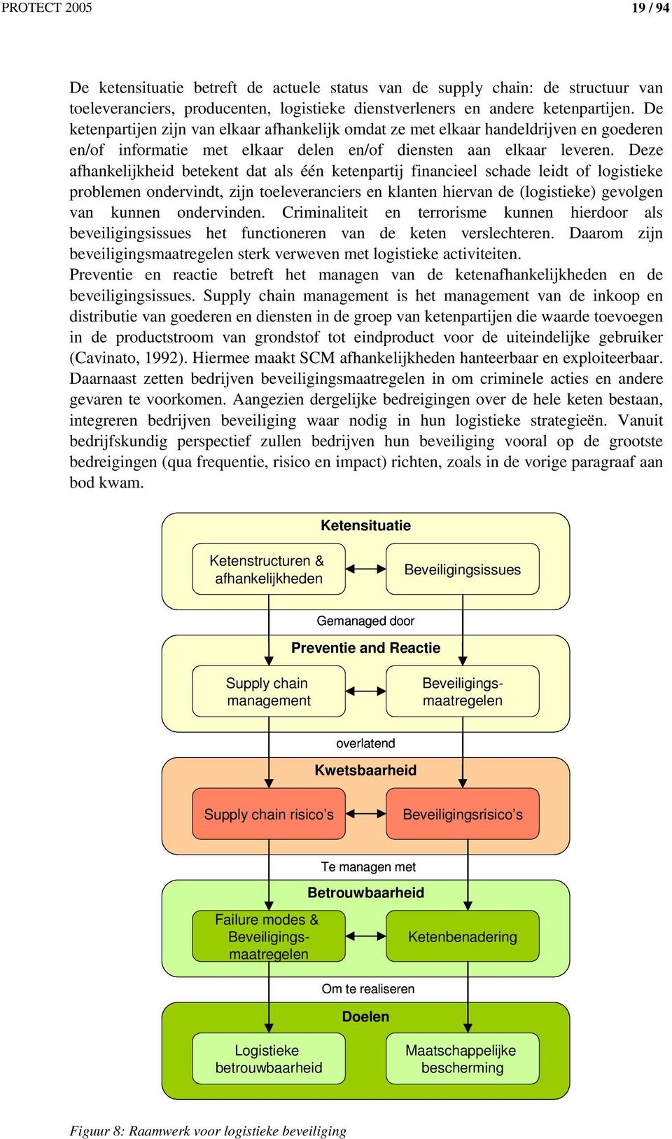 Deze afhankelijkheid betekent dat als één ketenpartij financieel schade leidt of logistieke problemen ondervindt, zijn toeleveranciers en klanten hiervan de (logistieke) gevolgen van kunnen