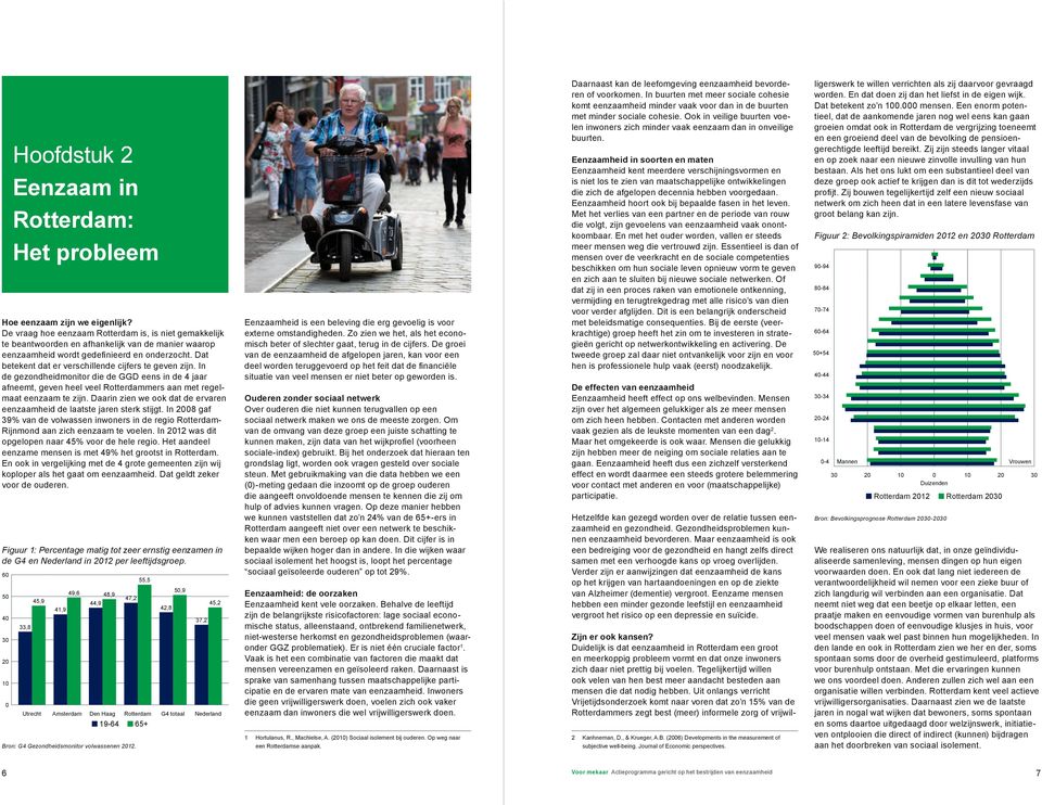 In de gezondheidmonitor die de GGD eens in de 4 jaar afneemt, geven heel veel Rotterdammers aan met regelmaat eenzaam te zijn.