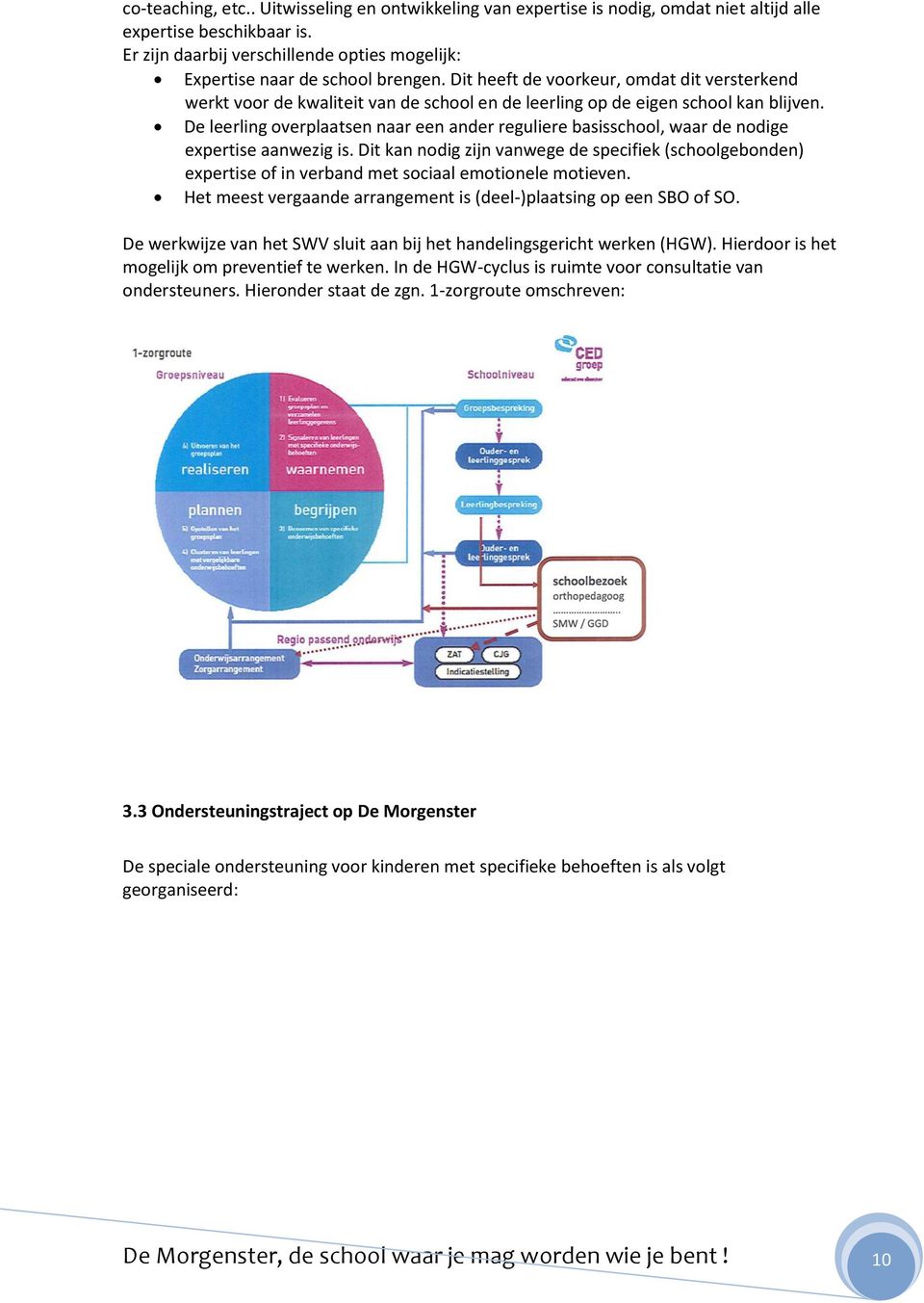 Dit heeft de voorkeur, omdat dit versterkend werkt voor de kwaliteit van de school en de leerling op de eigen school kan blijven.