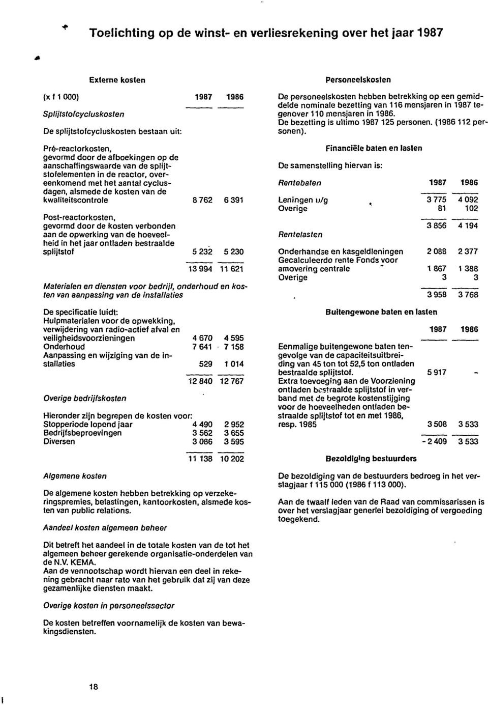 Pré-reactorkosten, gevormd door de afboekingen op de aanschaffingswaarde van de splijtstofelementen in de reactor, overeenkomend met het aantal cyclusdagen, alsmede de kosten van de