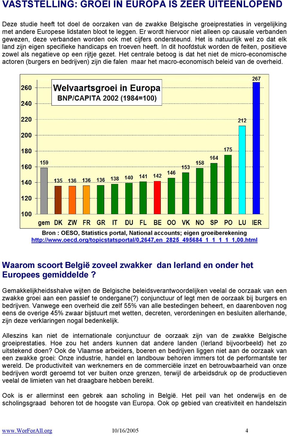 In dit hoofdstuk worden de feiten, positieve zowel als negatieve op een rijtje gezet.