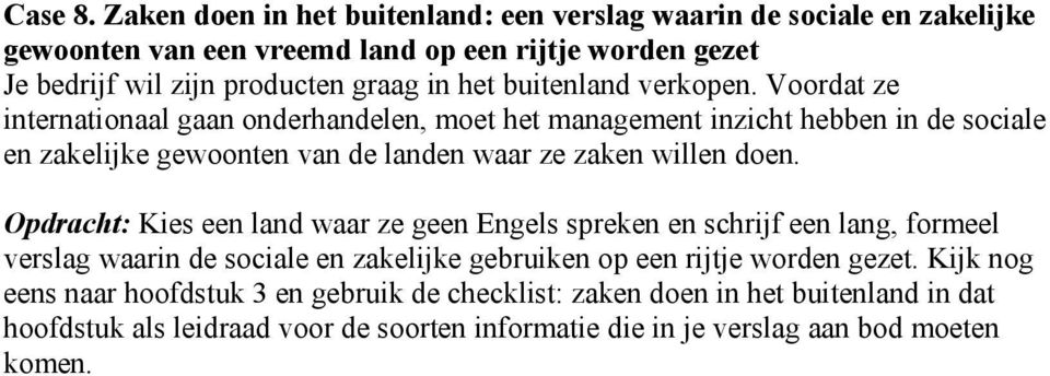 buitenland verkopen.