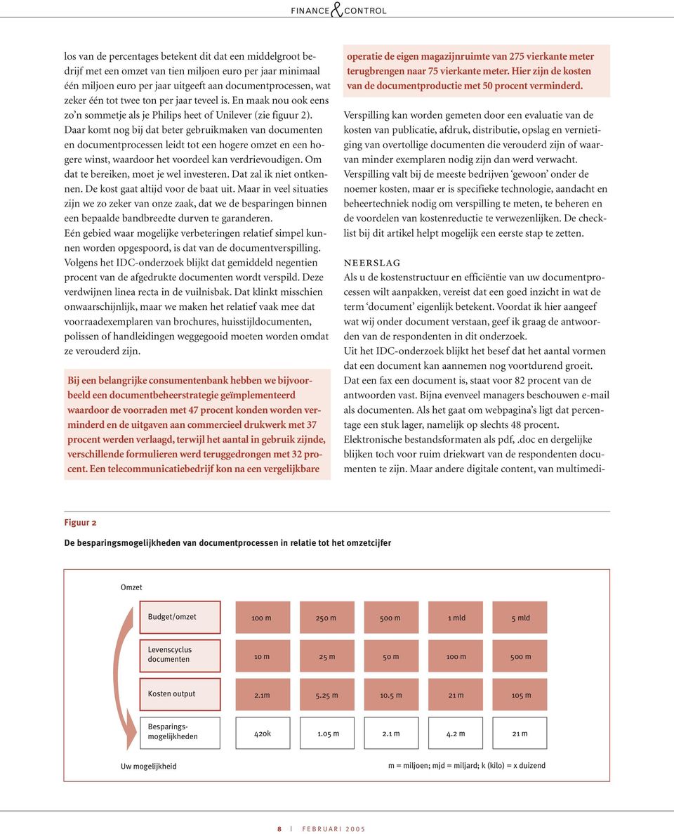 Daar komt nog bij dat beter gebruikmaken van documenten en documentprocessen leidt tot een hogere omzet en een hogere winst, waardoor het voordeel kan verdrievoudigen.