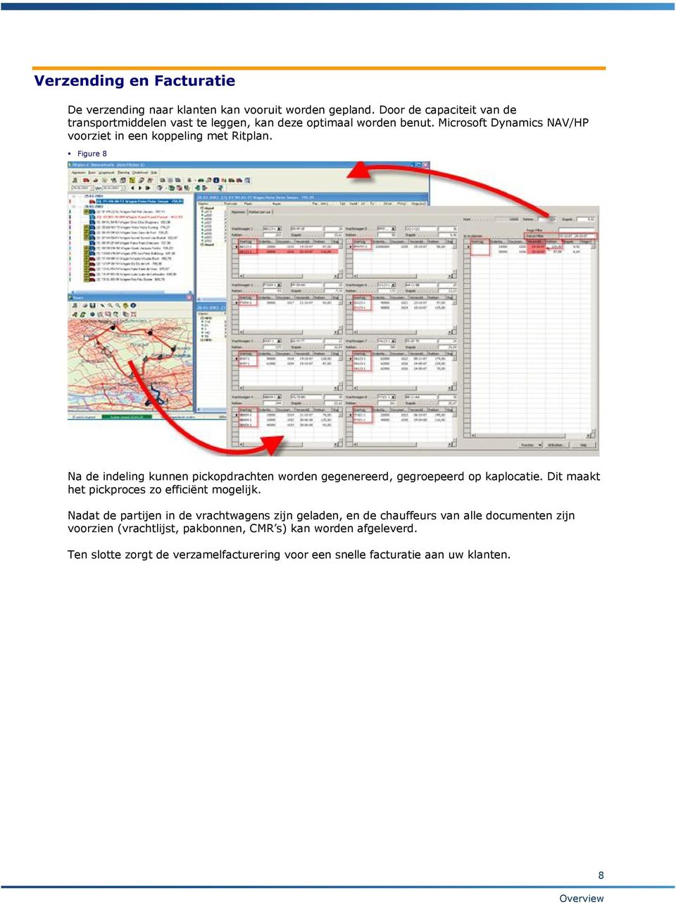 Figure 8 Na de indeling kunnen pickopdrachten worden gegenereerd, gegroepeerd op kaplocatie. Dit maakt het pickproces zo efficiënt mogelijk.