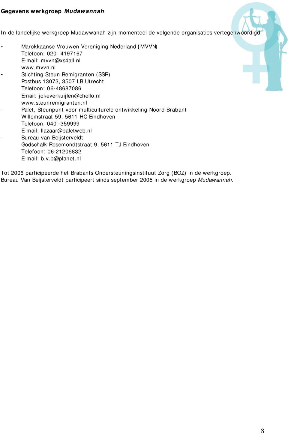 nl - Palet, Steunpunt voor multiculturele ontwikkeling Noord-Brabant Willemstraat 59, 5611 HC Eindhoven Telefoon: 040-359999 E-mail: llazaar@paletweb.