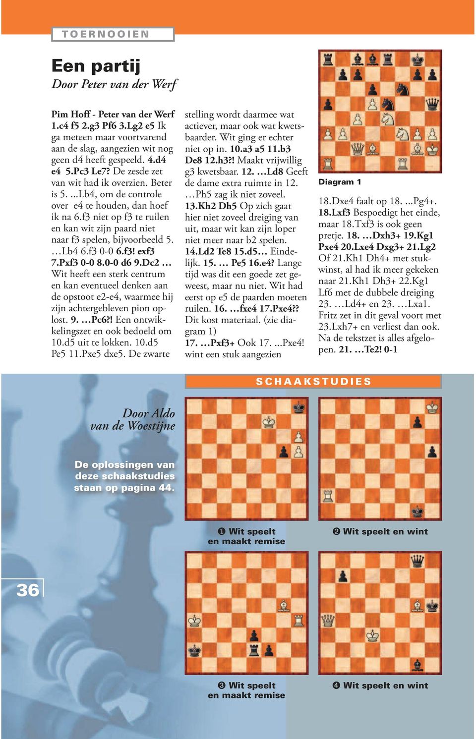 f3 0-0 6.f3! exf3 7.Pxf3 0-0 8.0-0 d6 9.Dc2 Wit heeft een sterk centrum en kan eventueel denken aan de opstoot e2-e4, waarmee hij zijn achtergebleven pion oplost. 9. Pc6?