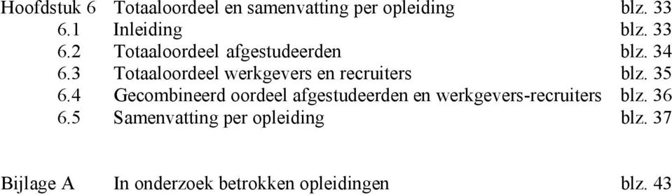 3 Totaaloordeel werkgevers en recruiters blz. 35 6.