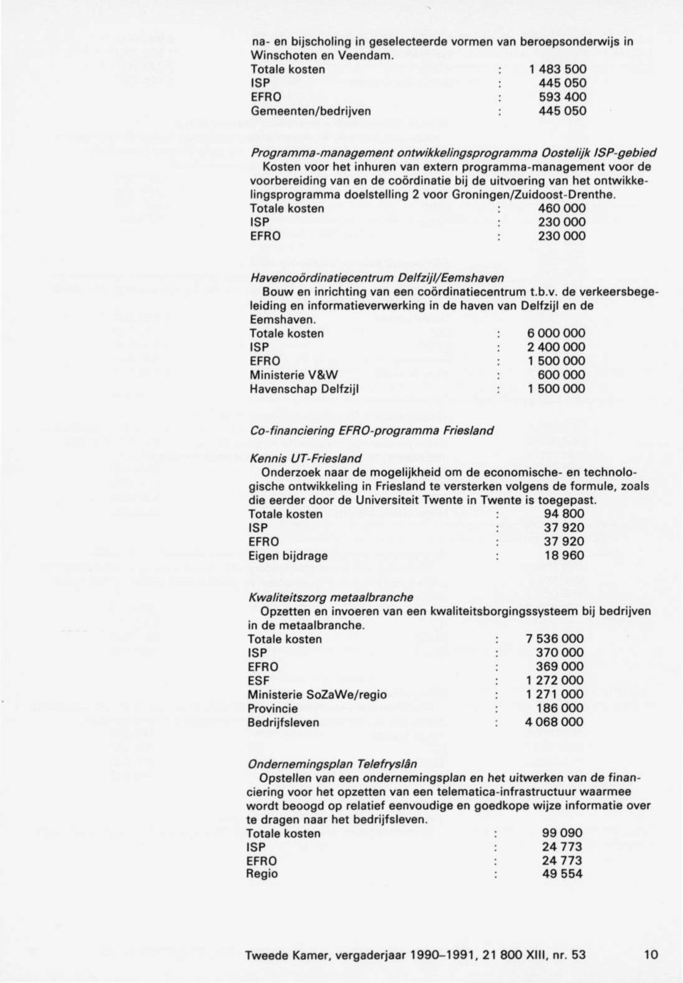 voorbereiding van en de coördinatie bij de uitvoering van het ontwikke lingsprogramma doelstelling 2 voor Groningen/Zuidoost-Drenthe.