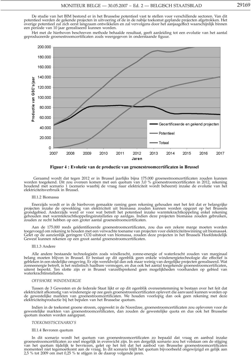 Het overige potentieel zal zich eerst langzaam ontwikkelen en zal vervolgens door het aanjaageffect waarschijnlijk binnen een periode van 10 jaar gerealiseerd kunnen worden.