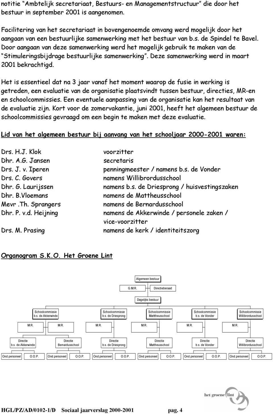 Door aangaan van deze samenwerking werd het mogelijk gebruik te maken van de Stimuleringsbijdrage bestuurlijke samenwerking. Deze samenwerking werd in maart 2001 bekrachtigd.