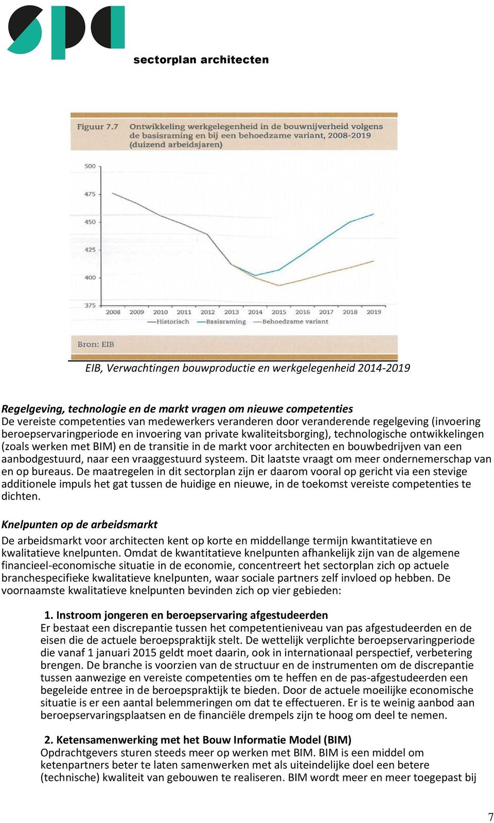 bouwbedrijven van een aanbodgestuurd, naar een vraaggestuurd systeem. Dit laatste vraagt om meer ondernemerschap van en op bureaus.