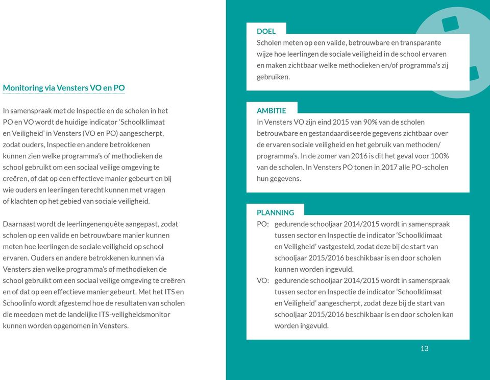 ouders en leerlingen terecht kunnen met vragen of klachten op het gebied van sociale veiligheid.