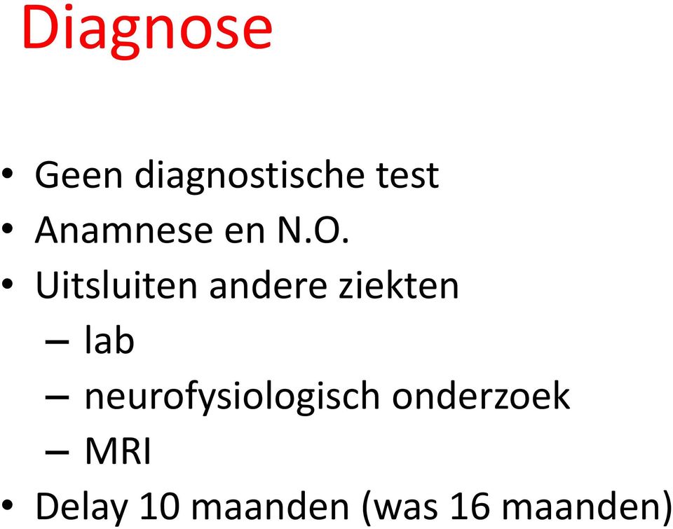 Uitsluiten andere ziekten lab