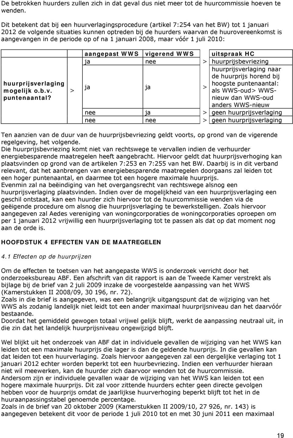 periode op of na 1 januari 2008, maar vóór 1 juli 2010: huurprijsverlaging mogelijk o.b.v. puntenaantal?