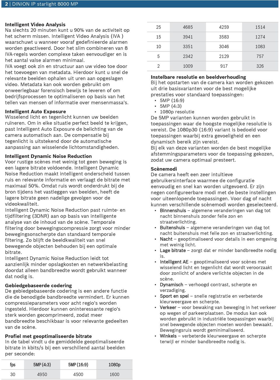 Door het slim combineren van 8 IVA-regels worden complexe taken eenvoudiger en is het aantal valse alarmen minimaal. IVA voegt ook zin en structuur aan uw video toe door het toevoegen van metadata.