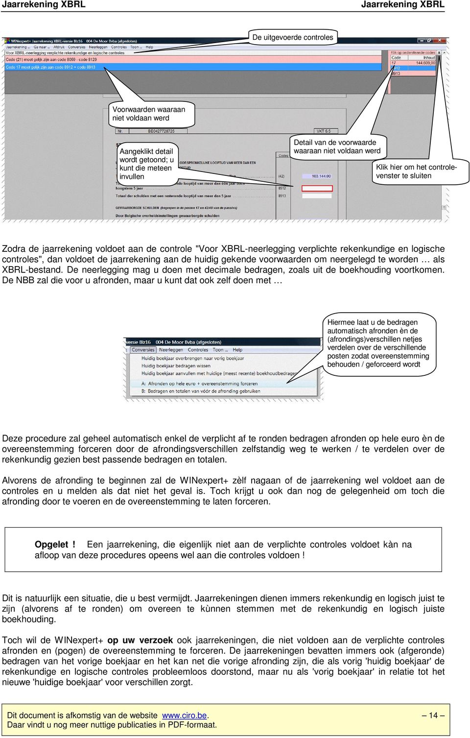 voorwaarden om neergelegd te worden als XBRL-bestand. De neerlegging mag u doen met decimale bedragen, zoals uit de boekhouding voortkomen.