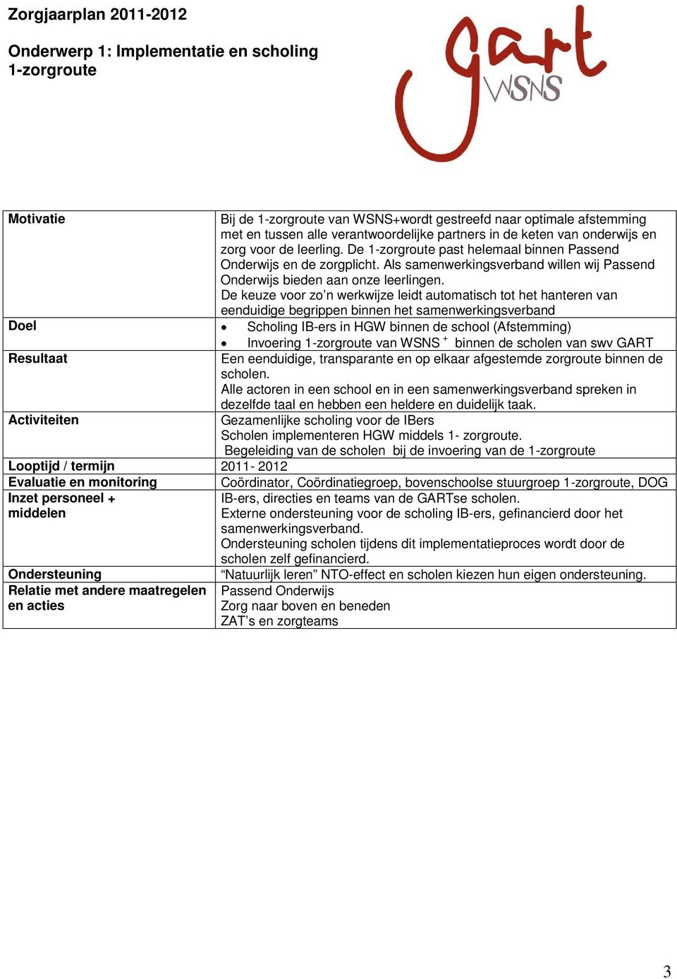 Als samenwerkingsverband willen wij Passend Onderwijs bieden aan onze leerlingen.