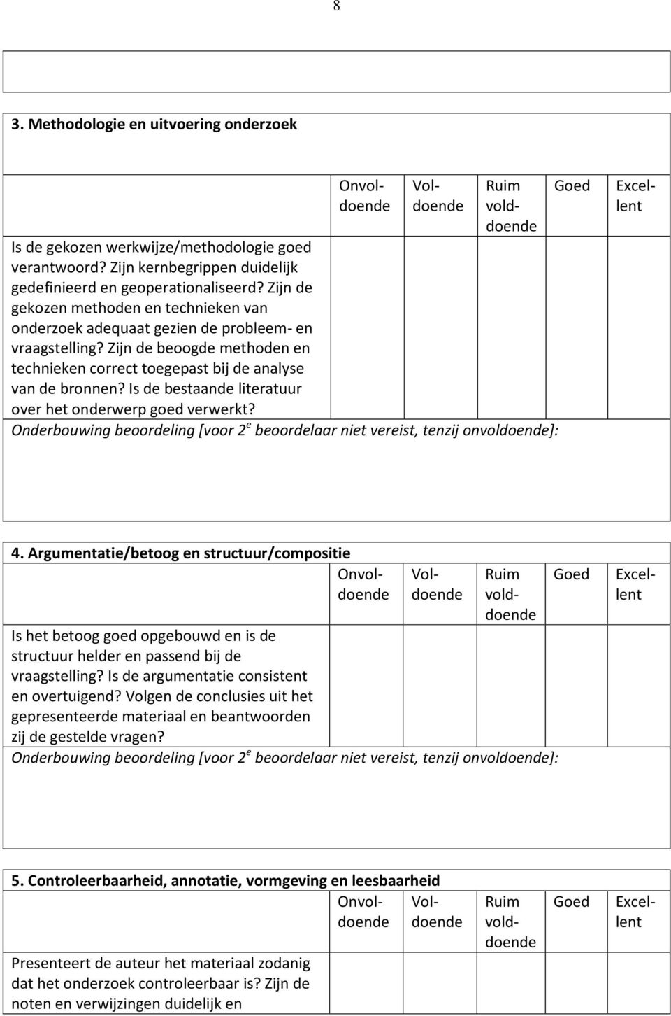 Is de bestaande literatuur over het onderwerp goed verwerkt? Onderbouwing beoordeling [voor 2 e beoordelaar niet vereist, tenzij onvoldoende]: 4.