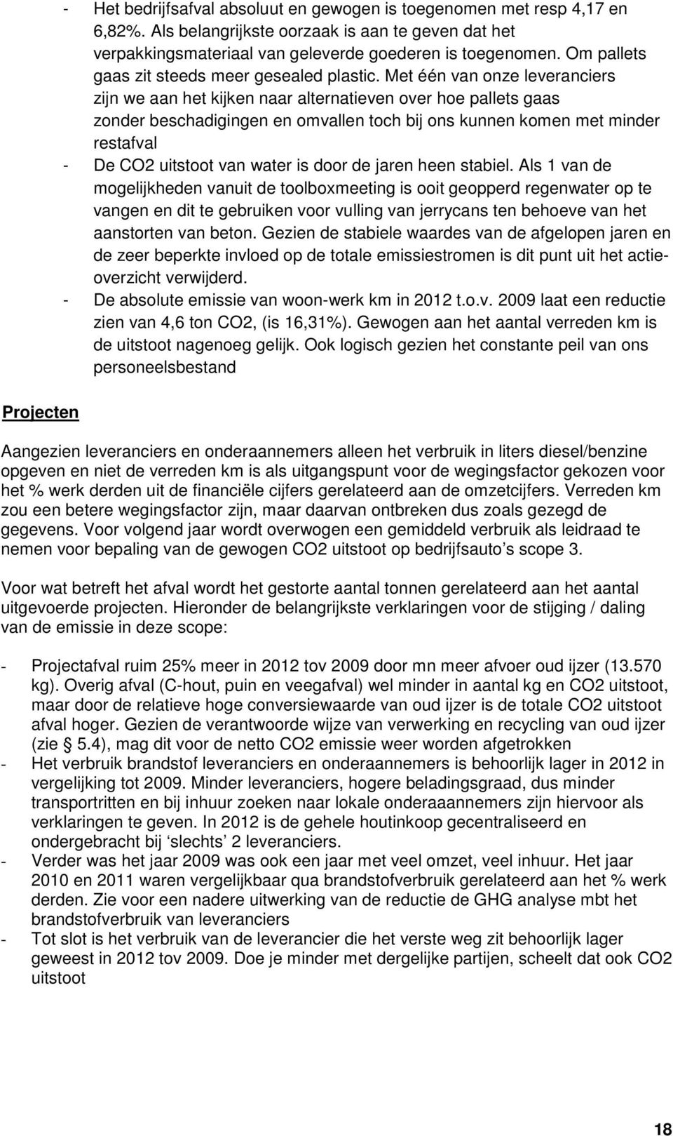 Met één van onze leveranciers zijn we aan het kijken naar alternatieven over hoe pallets gaas zonder beschadigingen en omvallen toch bij ons kunnen komen met minder restafval - De CO2 uitstoot van