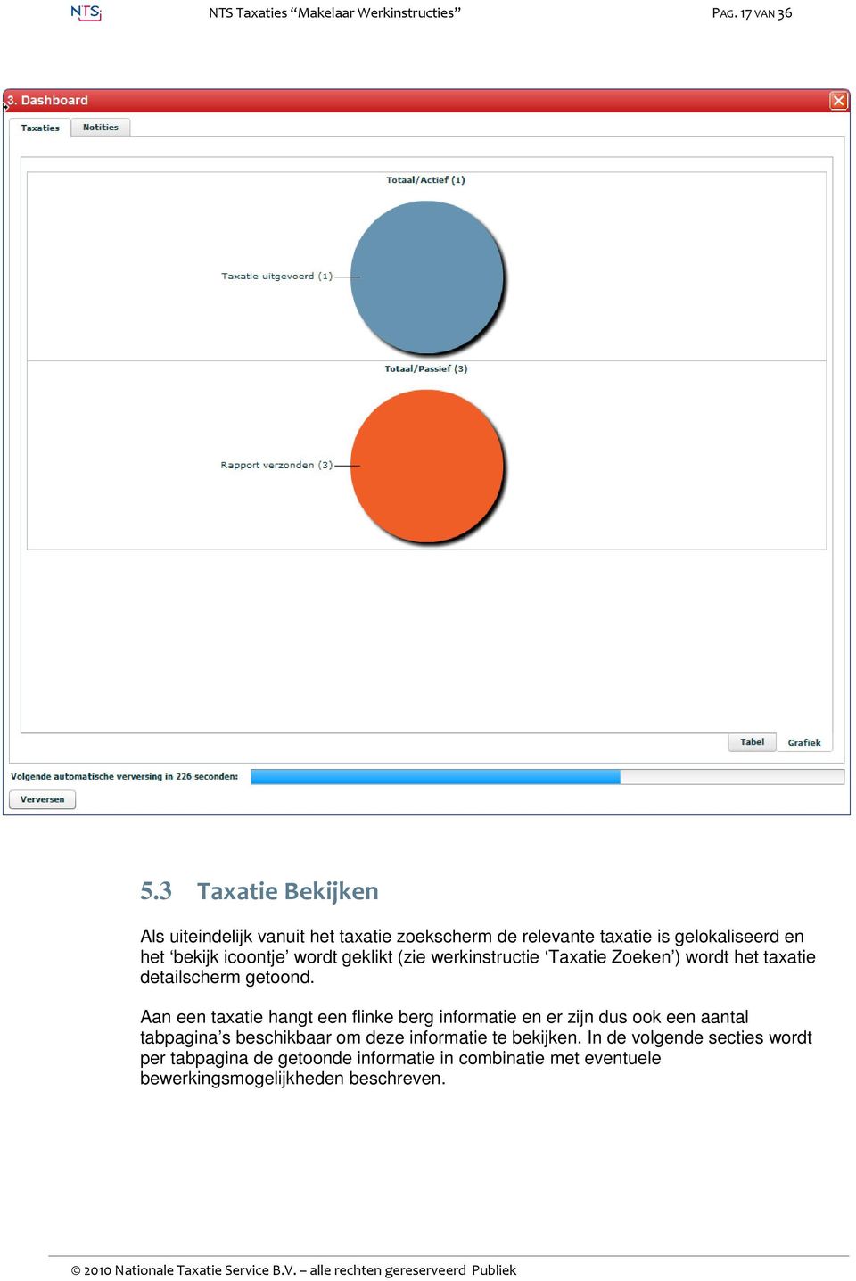 werkinstructie Taxatie Zoeken ) wordt het taxatie detailscherm getoond.