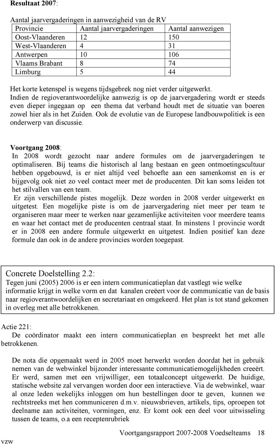 Indien de regioverantwoordelijke aanwezig is op de jaarvergadering wordt er steeds even dieper ingegaan op een thema dat verband houdt met de situatie van boeren zowel hier als in het Zuiden.