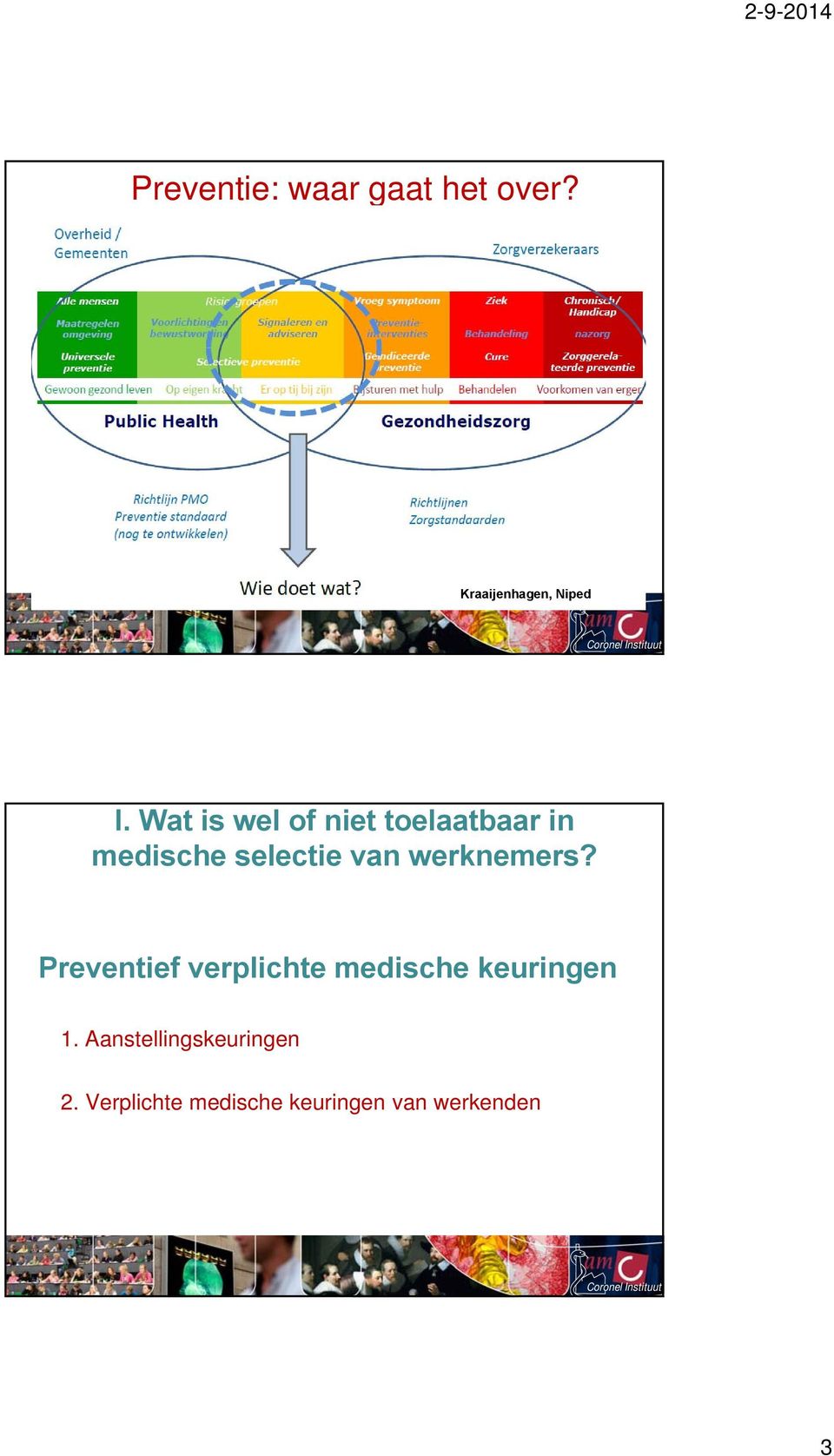 werknemers? Preventief verplichte medische keuringen 1.