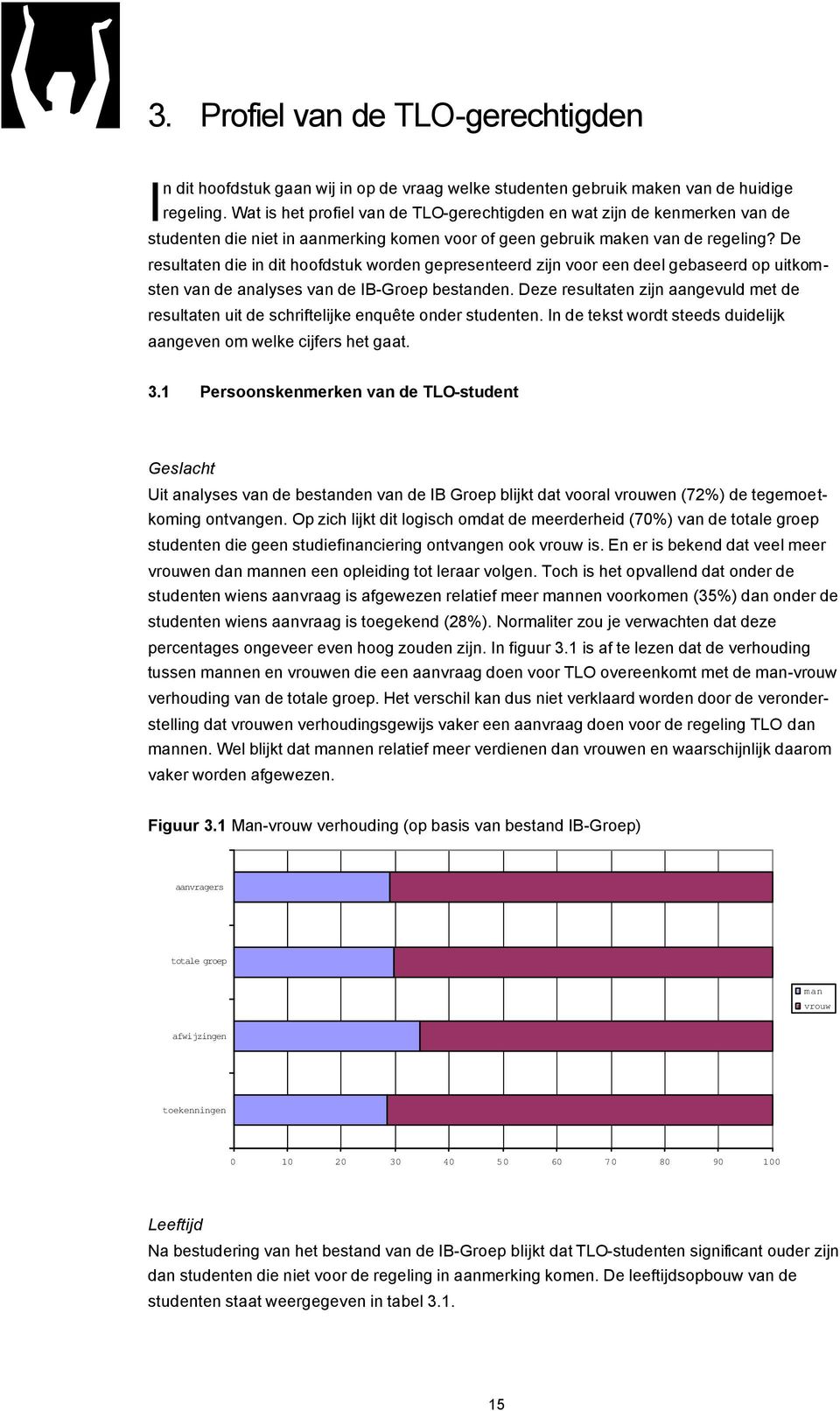 De resultaten die in dit hoofdstuk worden gepresenteerd zijn voor een deel gebaseerd op uitkomsten van de analyses van de IB-Groep bestanden.