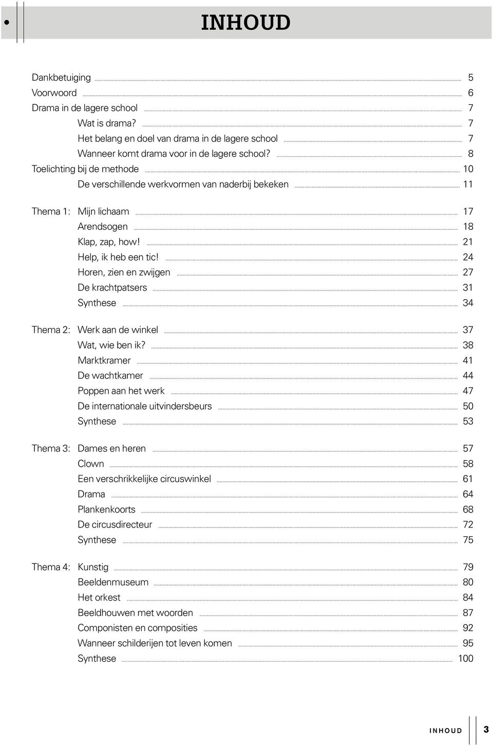 ... 24 Horen, zien en zwijgen... 27 De krachtpatsers... 31 Synthese... 34 Thema 2: Werk aan de winkel... 37 Wat, wie ben ik?... 38 Marktkramer... 41 De wachtkamer... 44 Poppen aan het werk.