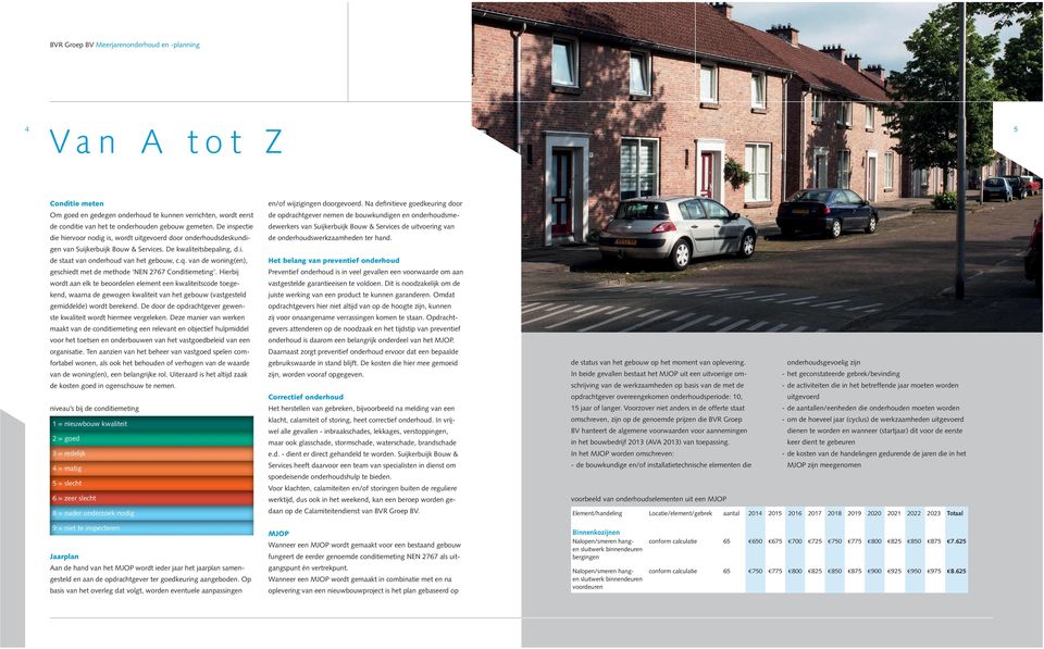 van de woning(en), geschiedt met de methode NEN 2767 Conditiemeting.