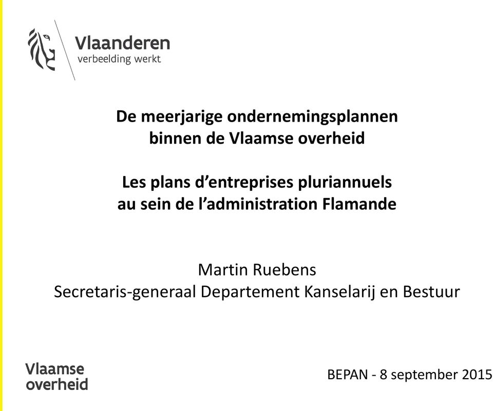 l administration Flamande Martin Ruebens