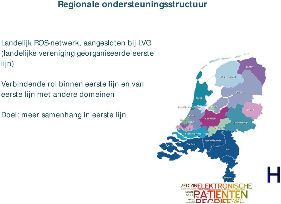 eerste lijn) Verbindende rol binnen eerste lijn en van