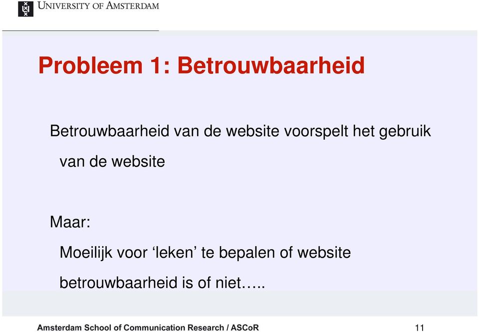 website Maar: Moeilijk voor leken te