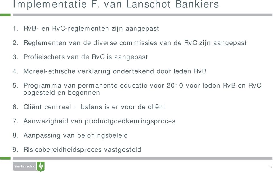 Moreel-ethische verklaring ondertekend door leden RvB 5.