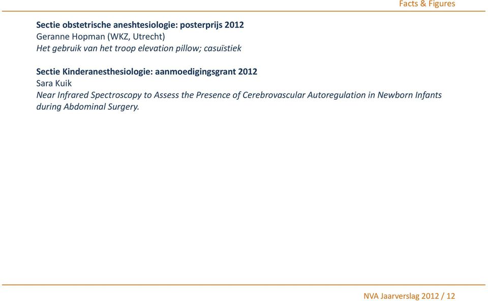 aanmoedigingsgrant 2012 Sara Kuik Near Infrared Spectroscopy to Assess the Presence of