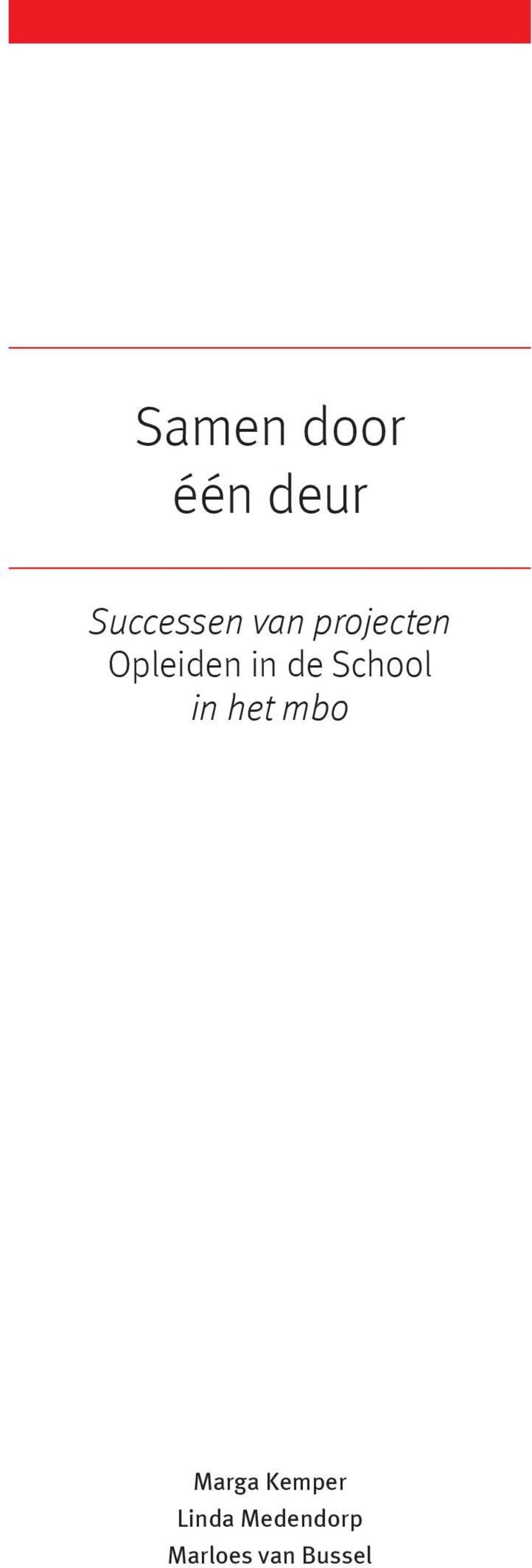 School in het mbo Marga Kemper