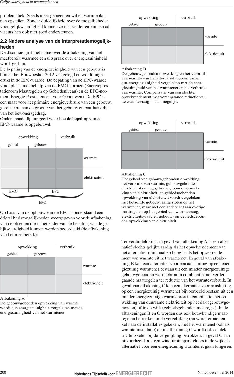 2 Nadere analyse van de interpretatiemogelijkheden De discussie gaat met name over de afbakening van het meetbereik waarmee een uitspraak over energiezuinigheid wordt gedaan.