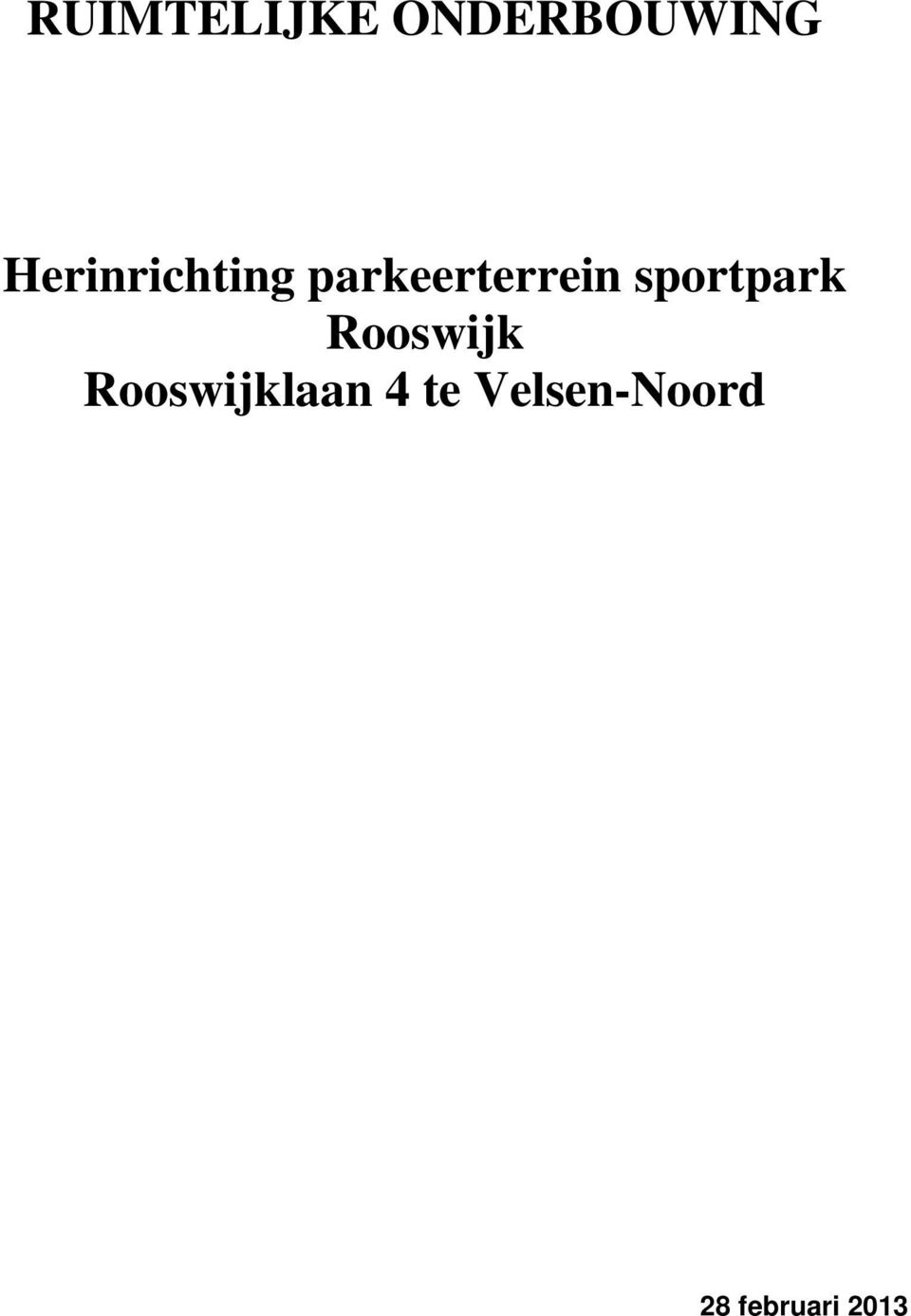 sportpark Rooswijk