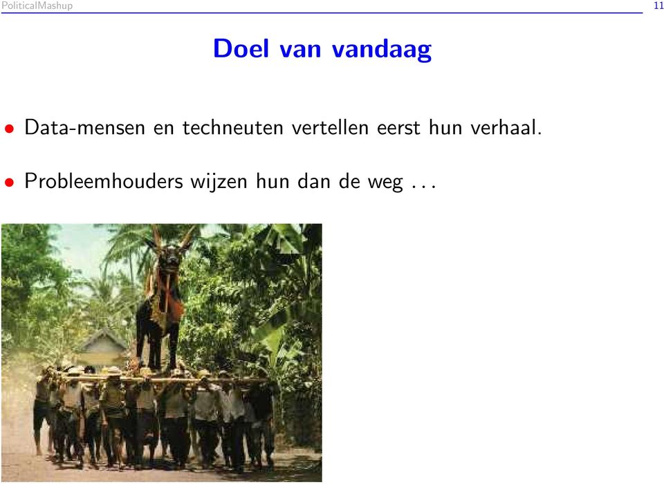 techneuten vertellen eerst hun