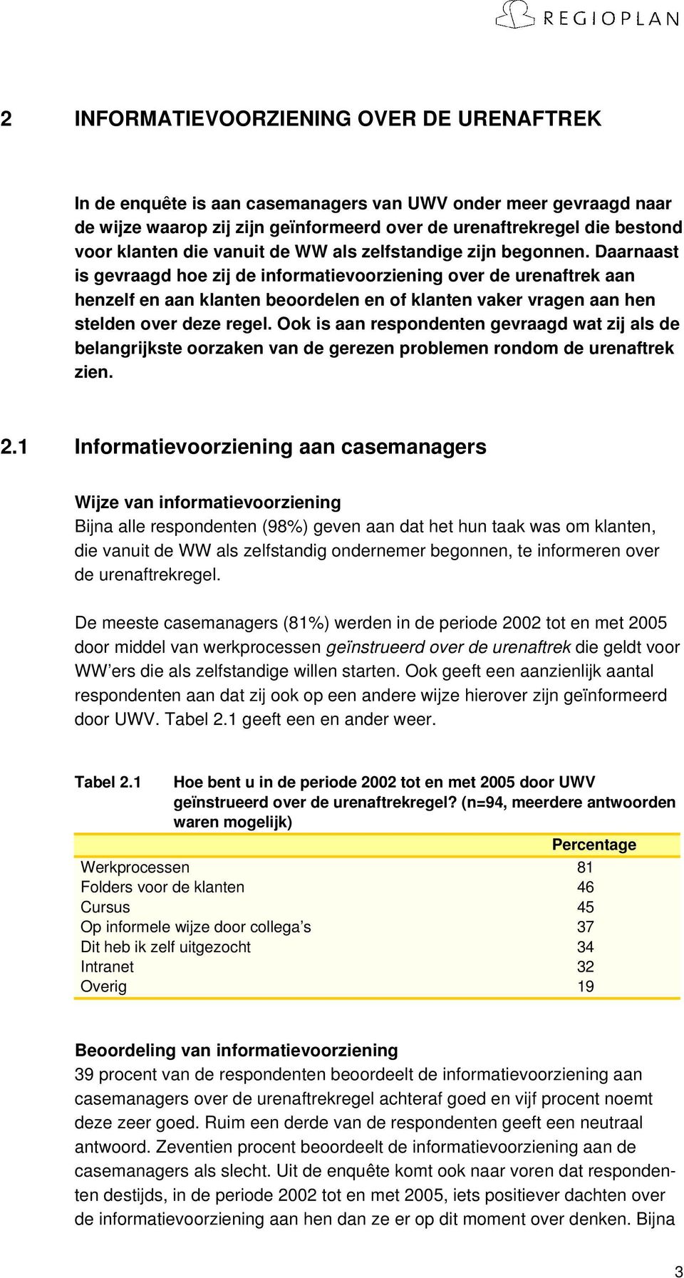 Daarnaast is gevraagd hoe zij de informatievoorziening over de urenaftrek aan henzelf en aan klanten beoordelen en of klanten vaker vragen aan hen stelden over deze regel.