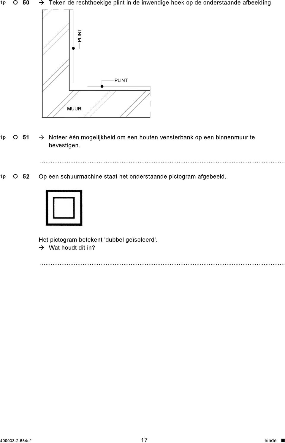 binnenmuur te bevestigen.