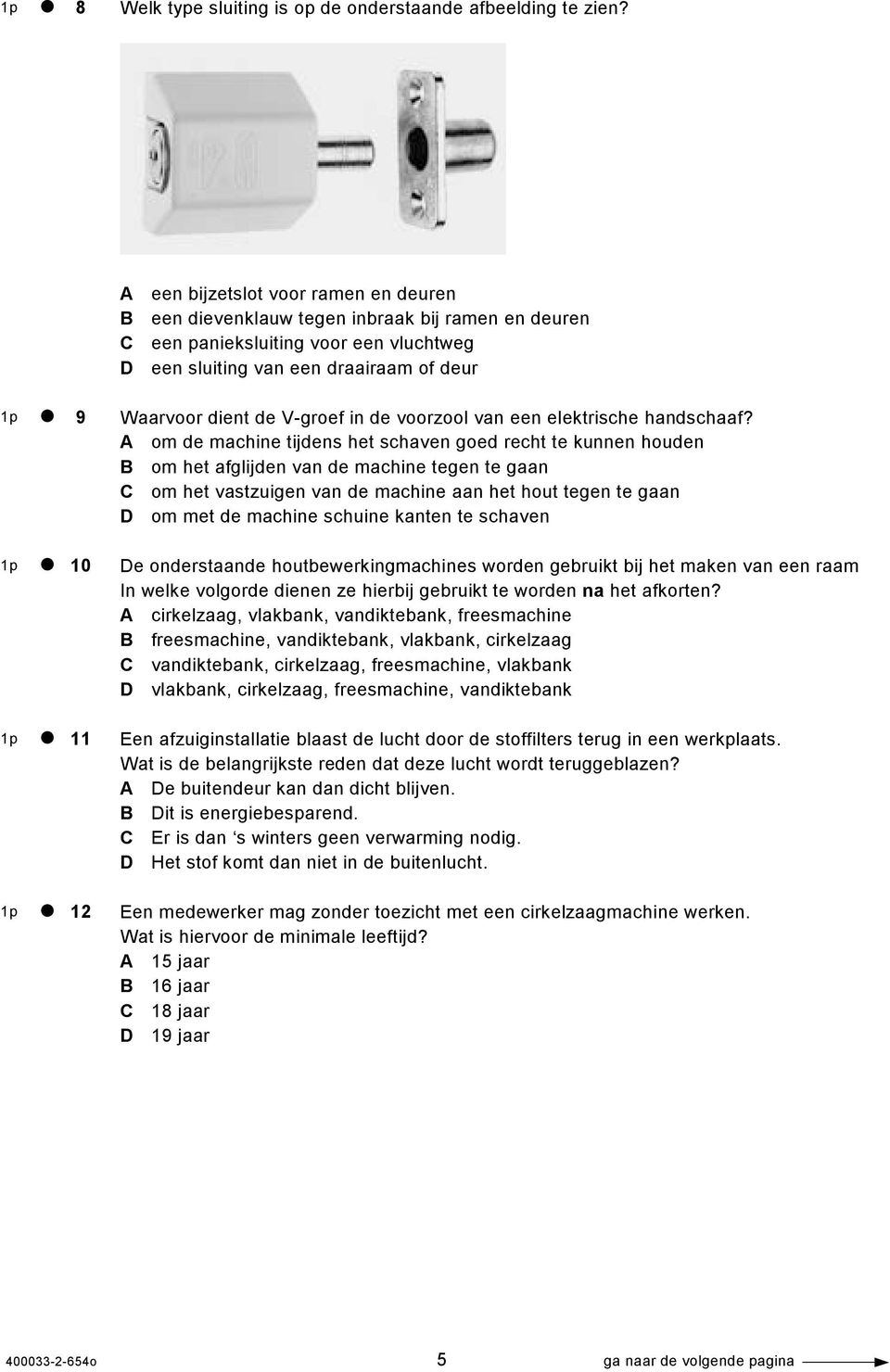 Waarvoor dient de V-groef in de voorzool van een elektrische handschaaf?