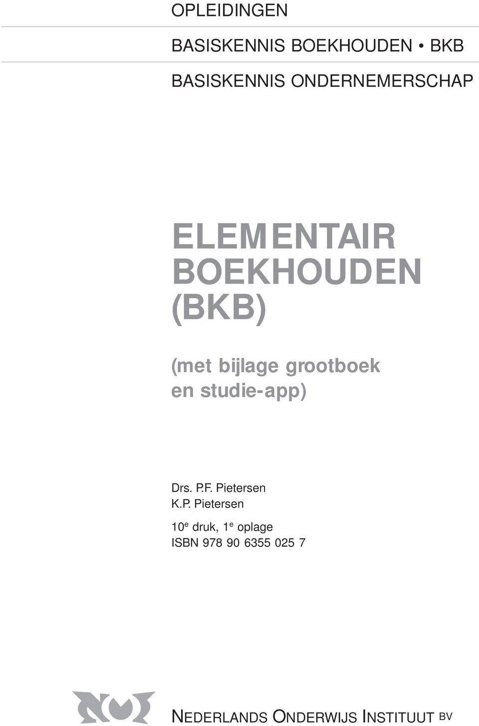 grootboek en studie-app) Drs. P.