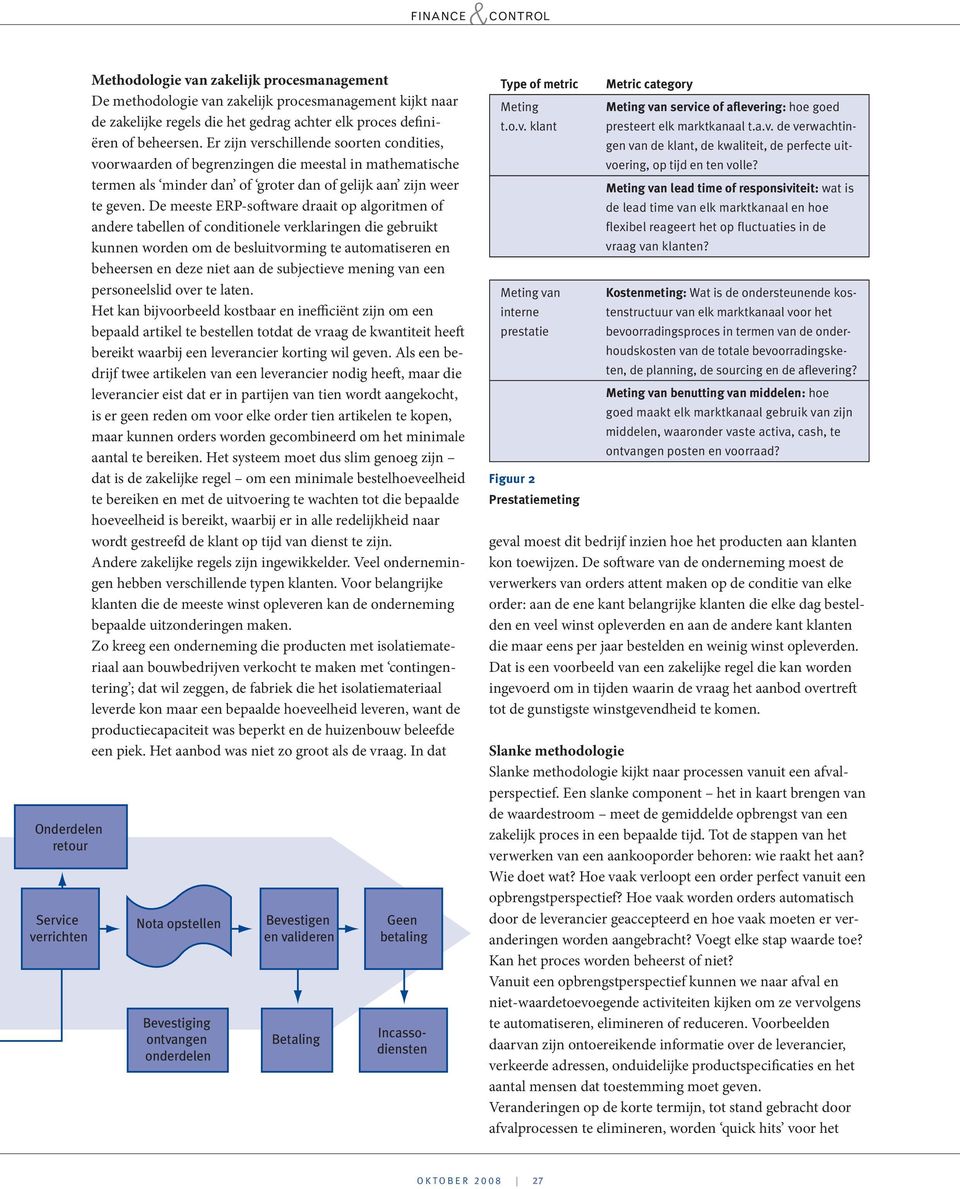 De meeste ERP-software draait op algoritmen of andere tabellen of conditionele verklaringen die gebruikt kunnen worden om de besluitvorming te automatiseren en beheersen en deze niet aan de