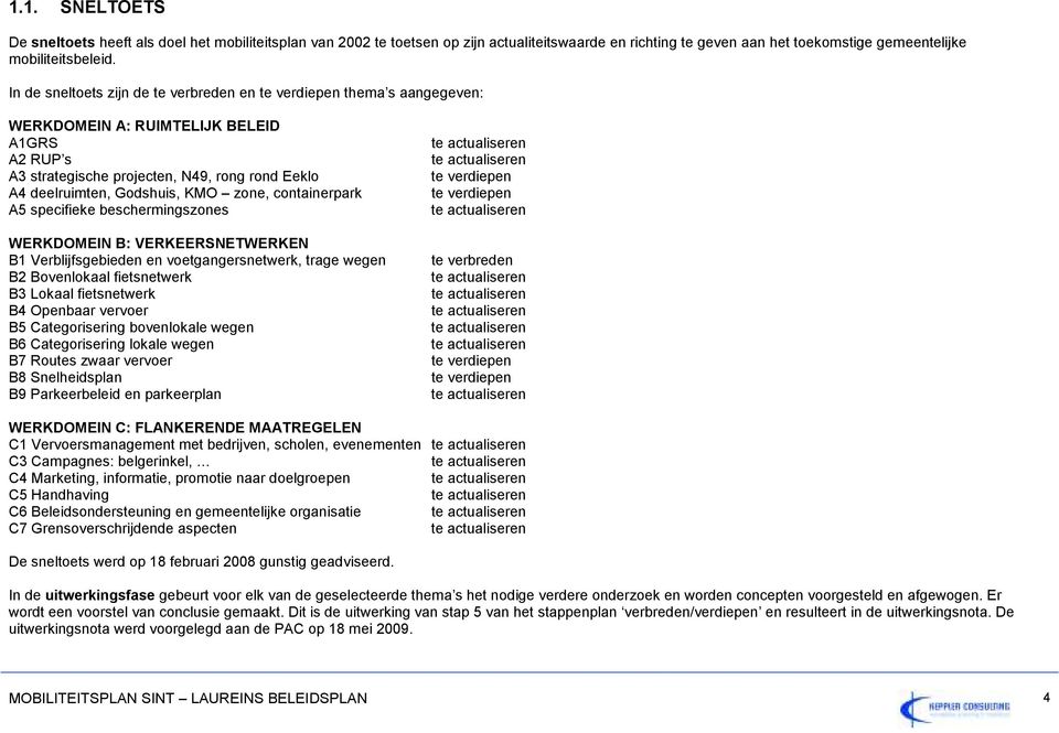 zone, containerpark A5 specifieke beschermingszones WERKDOMEIN B: VERKEERSNETWERKEN B1 Verblijfsgebieden en voetgangersnetwerk, trage wegen B2 Bovenlokaal fietsnetwerk B3 Lokaal fietsnetwerk B4