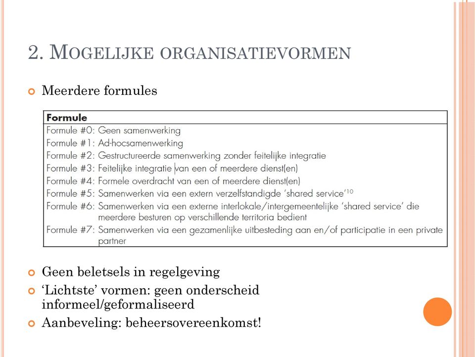 Lichtste vormen: geen onderscheid