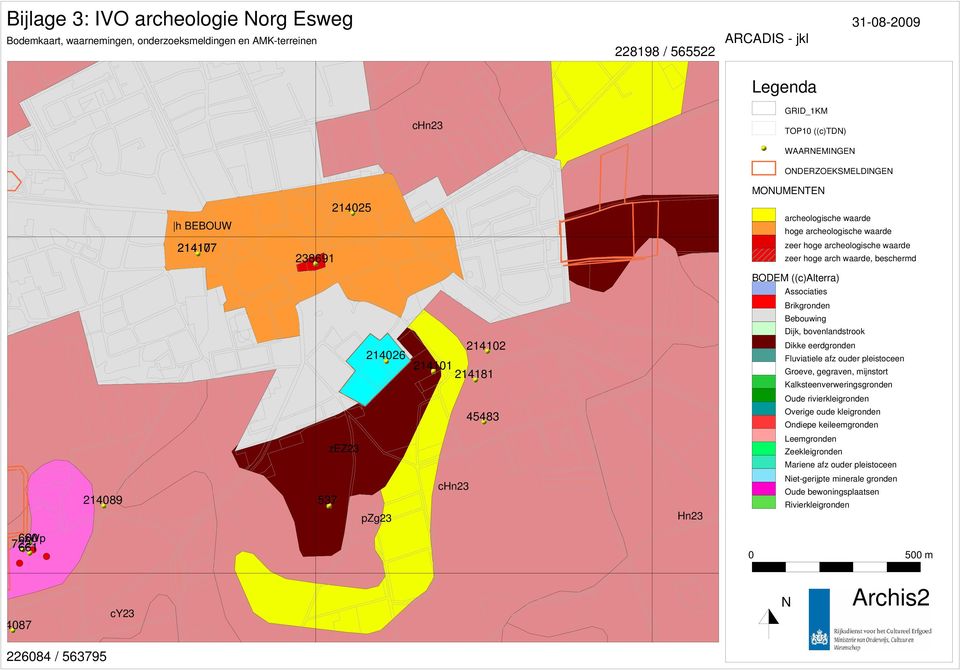 ((c)alterra) Associaties Brikgronden Bebouwing 214026 214102 214101 214181 Dijk, bovenlandstrook Dikke eerdgronden Fluviatiele afz ouder pleistoceen Groeve, gegraven, mijnstort