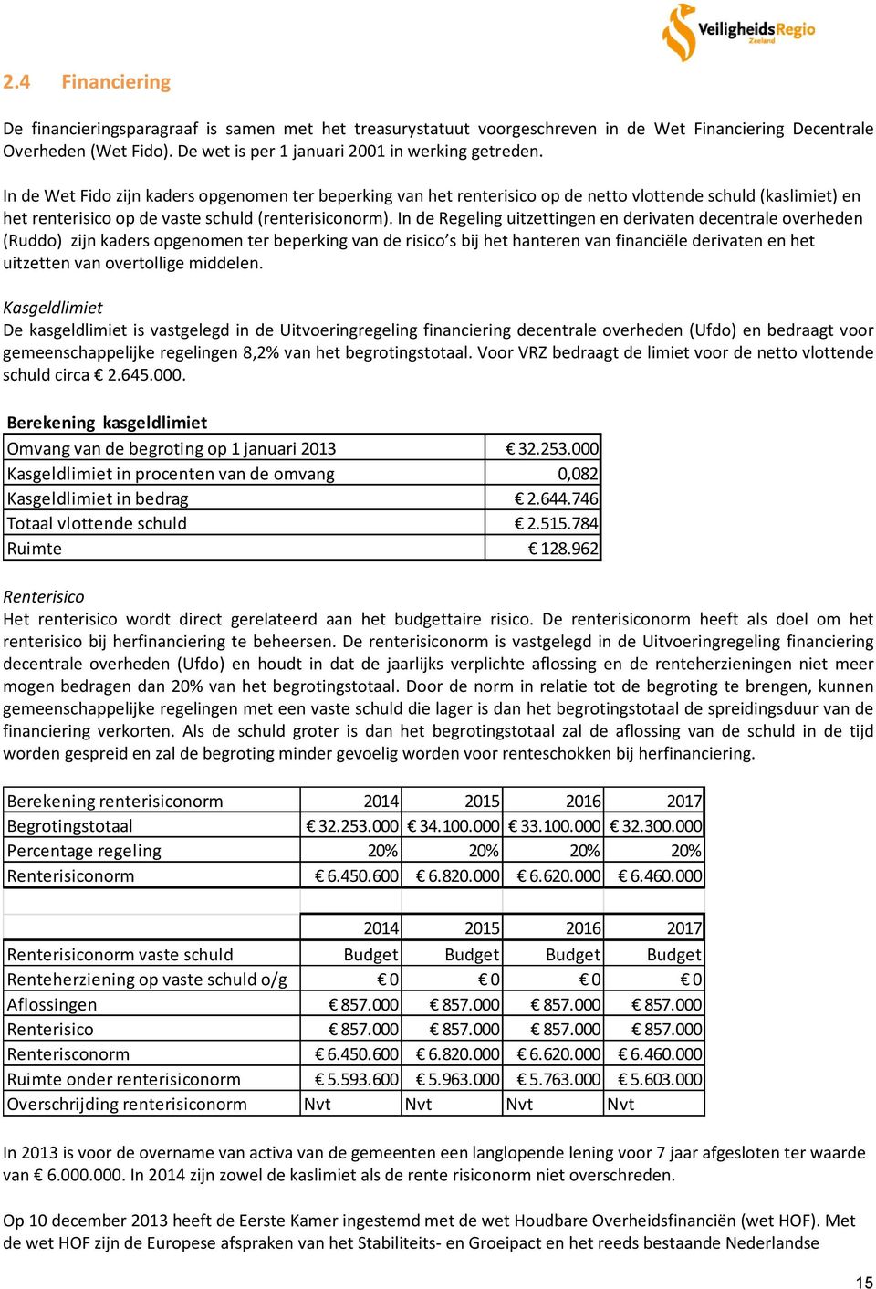 In de Regeling uitzettingen en derivaten decentrale overheden (Ruddo) zijn kaders opgenomen ter beperking van de risico s bij het hanteren van financiële derivaten en het uitzetten van overtollige